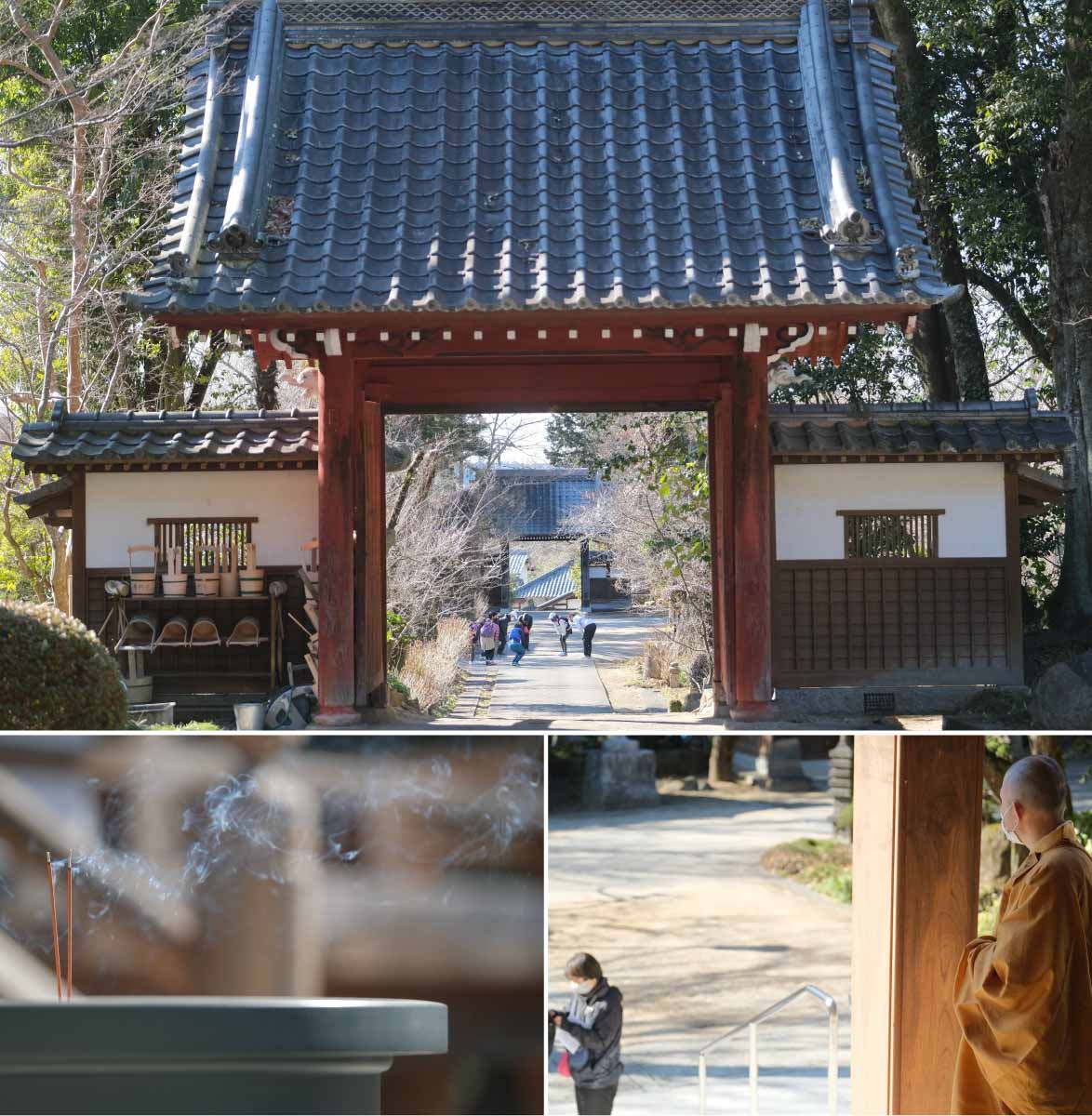 700年の歴史を持つ筑波山麓の古刹。境内の美しい四季の移ろいと静寂に包まれる